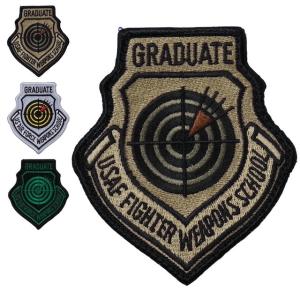 Military Patch（ミリタリーパッチ）GRADUATE USAF FIGHTER WEAPONS SCHOOL パッチ [3色][フック付き]｜captaintoms