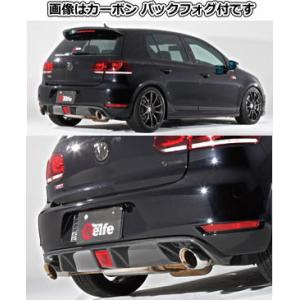 Volkswagen GOLF6(ゴルフ6) GTI ABA-1KCCZ (2009/8〜) リアディフューザー バックフォグ無(カーボン)未塗装 6205｜car-cpc