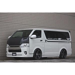 200系ハイエース 標準車両 KDH200系/TRH200系 4型 2013/11〜(H25/11〜)専用 フロントリップスポイラー(ウレタン)未塗装 17-5401｜car-cpc