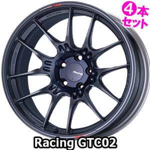 (4本価格) 18インチ 7.5J 5/114.3 エンケイ レーシング GTC02 (MBK) ホイール 4本セット