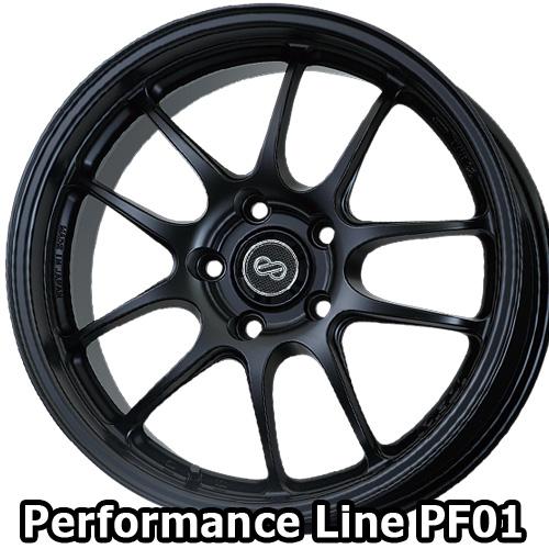 (1本価格) 18インチ 7.0J 5/100 エンケイ パフォーマンスライン PF01 (MBK)...