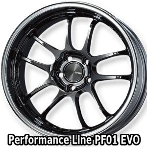 (1本価格) 18インチ 9.5J 5/114.3 エンケイ パフォーマンスライン PF01 EVO (SBK) ホイール 1本｜car-mania