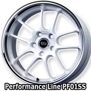 (1本価格) 17インチ 9.0J 5/114.3 エンケイ パフォーマンスライン PF01SS (M/PW) ホイール 1本