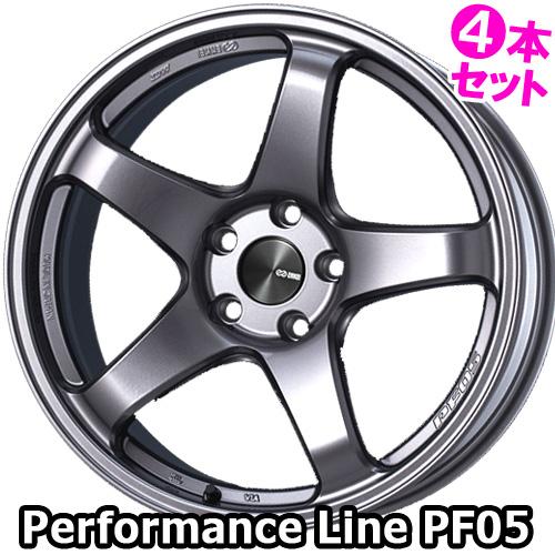 (4本価格) 17インチ 7.0J 4/100 エンケイ パフォーマンスライン PF05 (DS) ...