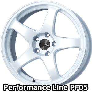 (1本価格) 16インチ 5.5J 4/100 エンケイ パフォーマンスライン PF05 (W) ホイール 1本｜car-mania