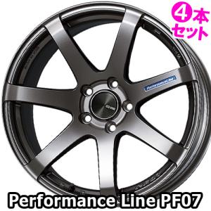 (4本価格) 18インチ 8.0J 5/114.3 エンケイ パフォーマンスライン PF07 (DS) ホイール 4本セット｜car-mania