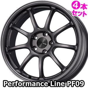 (4本価格) 16インチ 7.0J 4/100 エンケイ パフォーマンスライン PF09 (DS) ホイール 4本セット｜car-mania