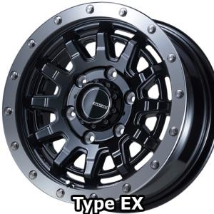 15×6.0J +33 6/139.7 タイプ EX (BK) エセックス 15インチ ホイール1本 ESSEX Type EX｜car-mania