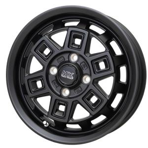 (1本価格) 15インチ 4.5J 4/100 ホットスタッフ マッドクロス アイヴァー (MTBK) ホイール 1本｜car-mania