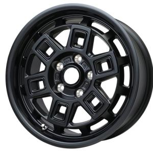 (1本価格) 16インチ 5.5J 5/139.7 ホットスタッフ マッドクロス アイヴァー (MTBK) ホイール 1本｜car-mania