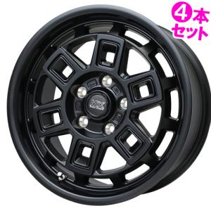 (4本価格) 17インチ 7.0J 5/114.3 ホットスタッフ マッドクロス アイヴァー (MTBK) ホイール 4本セット｜car-mania