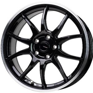 12×3.50B +42 4/100 Gスピード P-06 (BK/リムP) ホットスタッフ 12インチ ホイール1本 G.speed｜car-mania