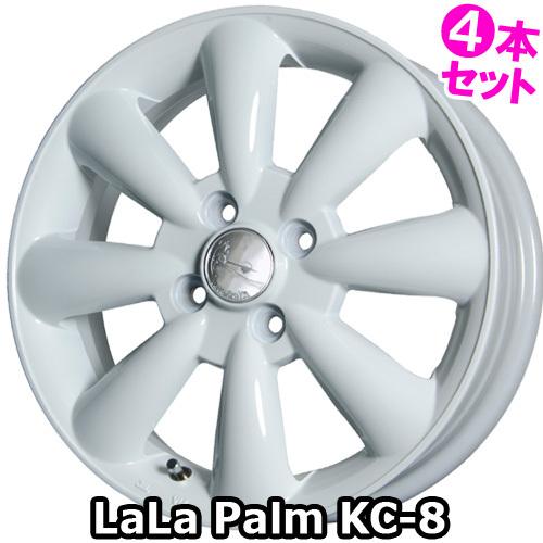 (4本特価) 15×5.0J +45 4/100 ララパーム KC-8 (WH) ホットスタッフ 1...