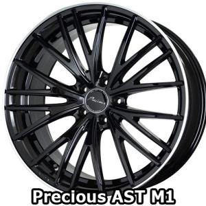 18×7.0J +48 5/114.3 プレシャス アストM1 (BK/リムP) ホットスタッフ 18インチ ホイール1本 Precious｜car-mania