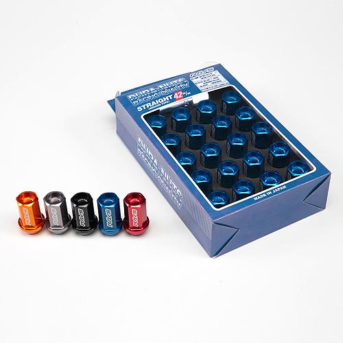 レイズ ジュラルミンロック&amp;ナットセット L42ストレートタイプ(5穴用) 19HEX M12x1....