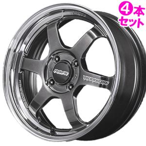 (4本価格) 15インチ 5.0J 4/100 レイズ ボルクレーシング TE37KCR PM (HF) ホイール4本セット｜car-mania