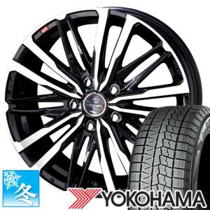 165/55R15 ヨコハマ アイスガード7 15インチ スタッドレスタイヤ ホイール 4本セット スマック クレスト 15×4.5 4穴 PCD100｜car-mania