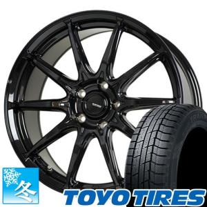 225/55R17 トーヨー トランパス TX 17インチ スタッドレスタイヤ ホイール 4本セット Gスピード G05 17×7.0 5穴 PCD100｜car-mania