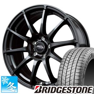 225/55R17 ブリヂストン ブリザック VRX3 17インチ スタッドレスタイヤ ホイール 4本セット エクシーダー E06 17×7.0 5穴 PCD100｜car-mania