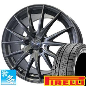 (RAV4) 225/60R18 ピレリ アイスアシンメトリコ 18インチ スタッドレスタイヤ ホイール 4本セット ヴェルヴァ スポルト2