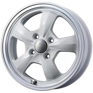 (1本価格) 12インチ 4.00B 4/100 ウェッズ グラフト 5S (WHT) ホイール1本｜car-mania