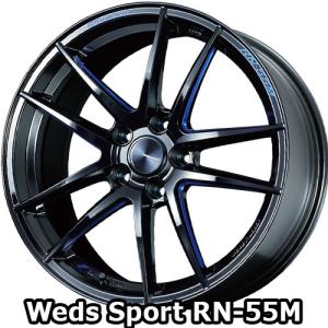 18×9.5J +38 5/114.3 ウェッズスポーツ RN-55M (BBM) ウェッズ 18インチ ホイール1本 Weds Sport｜car-mania