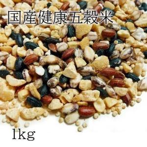 国産健康五穀米 1kg(200g×5袋) もち麦 大豆 黒米...