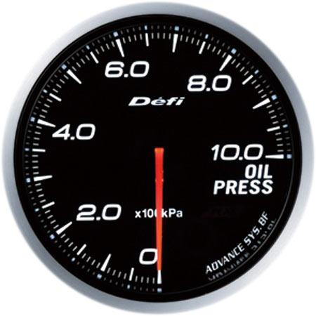Defi DF10201 アドバンスBF 油圧計Φ60 照明色ホワイト （表示範囲：0kPa〜100...