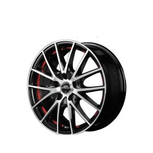 MID SCHNEDER RX27 17インチ 17×7.0J インセット:38 穴数:5 PCD:114.3 ハブ径:73 ブラックメタリックポリッシュ＋アンダーカットレッドクリア ホイール4本価格｜car-parts-shop-mm