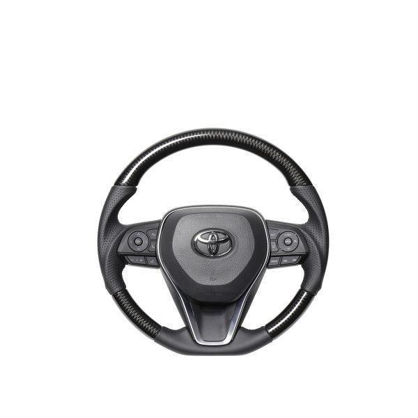 REAL レアル TYFP-BKC ステアリング ソフトDシェイプ ブラックカーボン ウォルスドルフ...