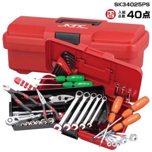 KTC 工具セット SK34025PS 9.5sq.片開き樹脂ケースセット DIY用
