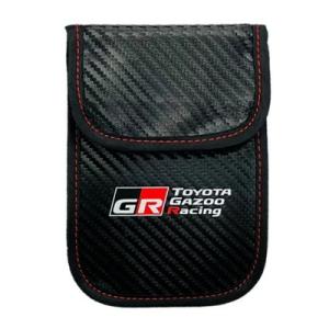 TOYOTA GAZOO Racing TGRC-a086-03 カーボン調電波遮断ポーチ リレーアタック防止 ガズーレーシングコレクション公式グッズ