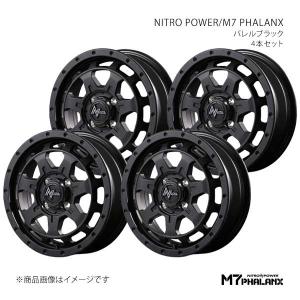 NITRO POWER/M7 PHALANX シフォントライ LA600系 アルミホイール4本セット【14×4.5J 4-100 INSET45 BBK】D70544543345BBK0×4