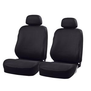 シートカバー フロント用 前席用 軽自動車 普通車 バケット セパレート シート 汎用 2枚セット カラードカバー 伸縮 ニット 素材 ブラック 黒 4055-50BK｜カープロ Yahoo!店