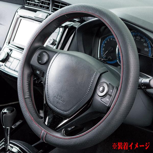 ハンドルカバー ステアリングカバー 軽自動車 Sサイズ ネオフィットレザー ゴムリングを使わない新構...