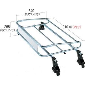 横山製作所・ROCKYルーフキャリア　キャリィ・スクラムトラック専用　スチール＋メッキタイプ　STR-690