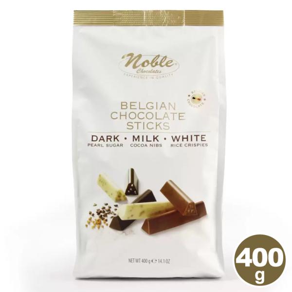 ノーブル ベルギーチョコレートスティック ミックス 400g 3種類 10816 ダーク ホワイト ...
