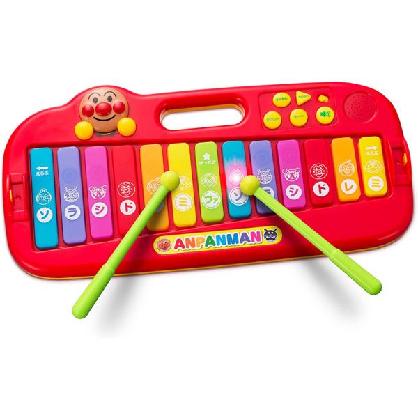 アンパンマン マジカルシロホン 楽器 知育玩具 音楽 音感 鍵盤 演奏 カラフル かわいい 木琴 鉄...