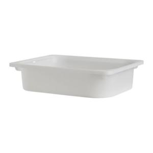 IKEA イケア トロファスト 子供用家具 TROFAST 収納ボックス ホワイト 高さ10cm 001.416.70 北欧 家具｜caramelcafe