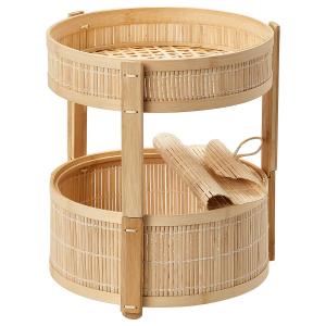 イケア（IKEA） RAGRUND ローグルンド 4段 シェルフ ユニット 竹