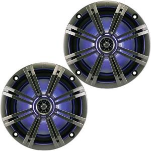 Kicker キッカー 6.5インチ Charcoal LED マリンスピーカー (QTY 2) 1