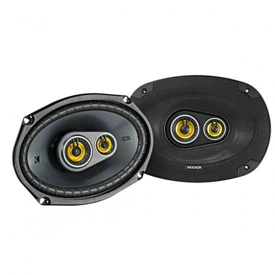Kicker CSシリーズ 150ワット 6 x 9インチ カーオーディオ同軸スピーカー ペア、ブラ...