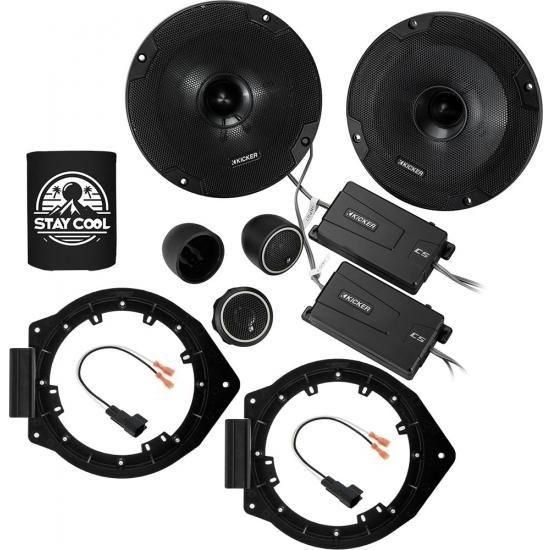 KICKER スピーカー 6.5インチ シボレー シルバラード 1500 2015-2021 アップ...