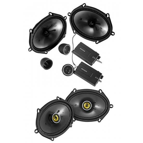KICKER 46CSS684 6x8 450W カーオーディオコンポーネントスピーカー+2 CSC...