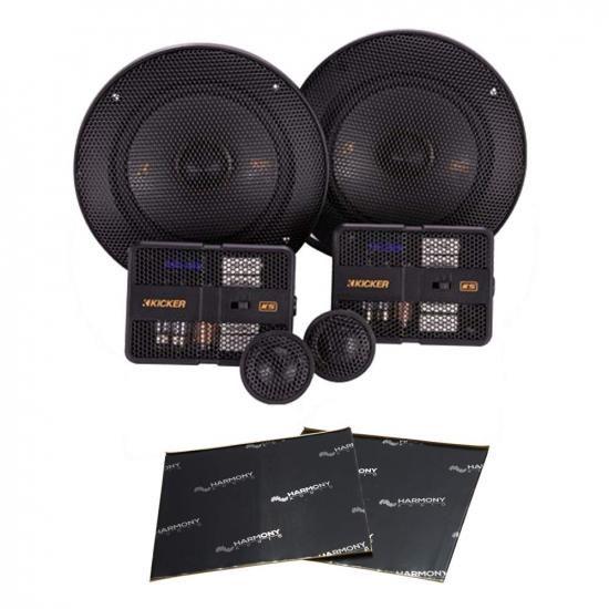 Harmony Audio Kicker 47KSS504 カーオーディオ 5 1/4インチ コンポ...