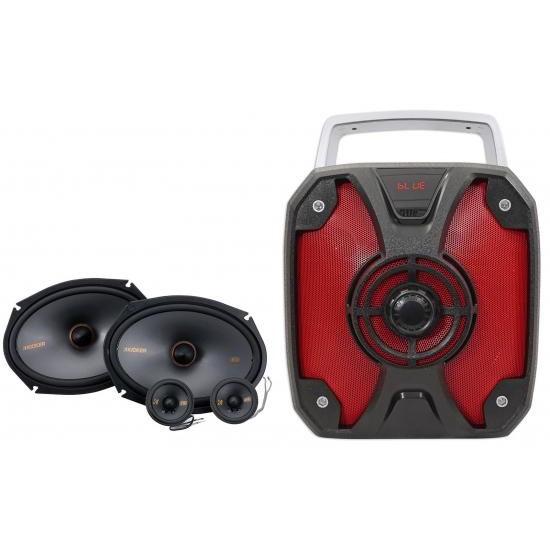 オーディオセービングバンドル: Kicker 51KSS269 6x9 + 2.75インチ 100ワ...