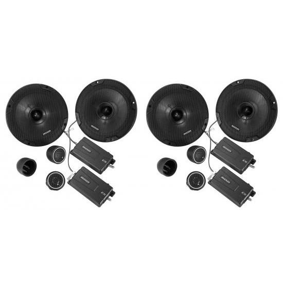 オーディオセービングバンドル: (2) Kicker 46CSS674 6.75インチ 6-3/4イ...