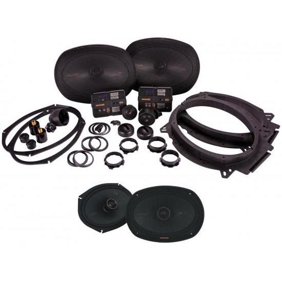 オーディオセービングバンドル: Kicker 51KSS6904 6X9 カーオーディオコンポーネン...