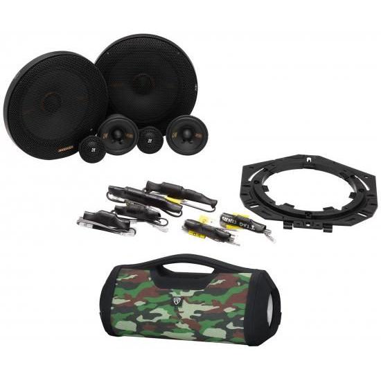 オーディオセービングバンドル: Kicker 51KSS365 3ウェイカーオーディオコンポーネント...