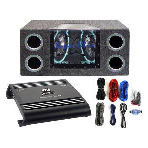 2) Pyramid BNPS102 10” 1000W Car Box サブウーファー Bandp...